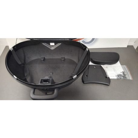 Piaggio gyári doboz, háttámlával, platnival