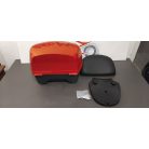 Piaggio gyári doboz, háttámlával, platnival