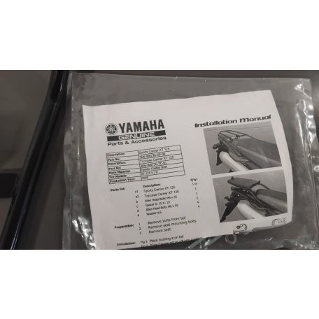 Yamaha XT 125 - Doboztartó konzol