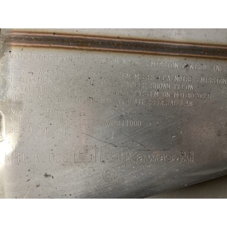 Kawasaki Z1000 Sx bal gyári kipufogódob